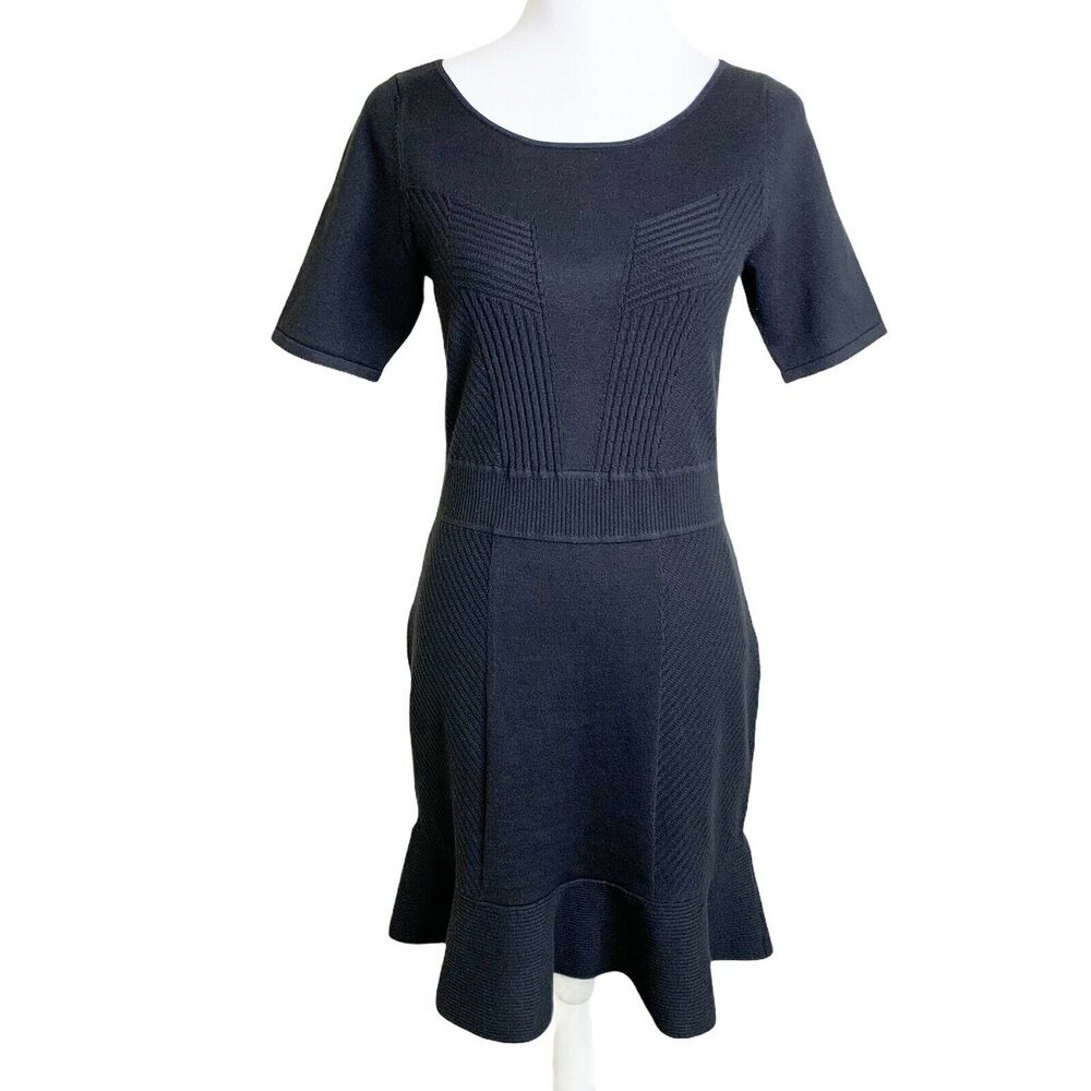 Ann Taylor Black Dress Knit Sweater  XS